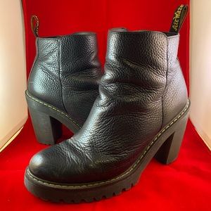 Dr Martens chunky heeled boots